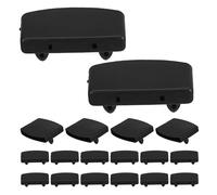 Housoutil Tapones de Plástico para Listones de Cama 36 Piezas 12 Dobles 24 Simples Negros Cubiertas para Listones de Madera Soporte para Armazones de Cama Individual y Sofá Fijación
