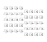 Housoutil Tapones de Rosca de Aluminio Herméticos 28 MM para Frascos de Vidrio Tapas de Repuesto para Botellas de Loción Pack de 60 Unidades Resistentes y Anti-Fugas Adecuado para