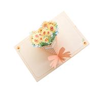 Housoutil Tarjeta de Felicitación de Girasol con Diseño Elegante para Bodas Cumpleaños y Día Madre para Graduaciones y Ocasiones Especiales