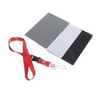 Housoutil Tarjeta De Saldo De Fotografía Tarjeta De Balance De Portátil Difusor De Fotográfico para Fotografía Cámara Tarjeta De Cuadros De Color Película El Plastico Black