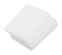 Housoutil Tarjetas de Presentación en Blanco para Sublimación de Pvc, Tamaño Estándar 85x54 Mm, Doble Cara Imprimible y Resistente al Agua para Impresoras de Identificación y Oficina
