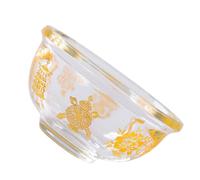 Housoutil Taza de Agua para Budismo Familiar de Cristal Delicado Patrones Auspiciosos, Contenedor de Agua para Ofrendas Hogar, Vaso Ritual para Culto Budista y Decoración Sagrada