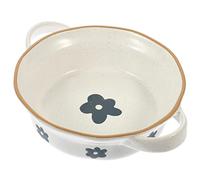 Housoutil Tazón De Sopa De Cerámica Molde para Brownie Tazones De Ramen Japoneses Tazón De Sopa Japonesa Olla Caliente Tazones De Sopa con Asas Ensaladera De Cerámica Accesorios Antiguo