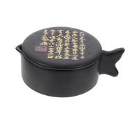 Housoutil Tazón de Tinta con Tapa para Caligrafía Práctico Plato de Tinta para y Escritura
