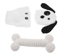 Housoutil Trajes de Fotos de Disfraz de Animal para Recién Nacido Conjunto de Crochet para Sesión de Fotos para Primera