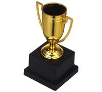 Housoutil Trofeo de Plástico Dorado Ligero para Premiar Competencias y Ceremonias Escolares Diseño Brillante y Excelente Acabado Decorativo