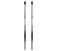 Housoutil Varilla Plana de Fregona 24.5x3.5x1 Cm Compatibilidad Versátil de Acero Inoxidable Kit de 2 Piezas de Repuesto para Limpieza Comercial y Doméstica