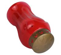 Housoutil Vela LED Decorativa para Jardín y Exteriores, Luz de Vela Reutilizable a Pilas, Color Rojo Diseño Pequeño (tipo Pequeño Cuerpo), Adecuado para Decoración de Cementerio, Iglesia