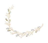 Housoutil Venda hair topper diademas novia tocados cintas para el pelo accesorios para el cabello de la novia diadema de pelo sombrerería cadena suave De las mujeres Metal