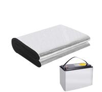Housse Batterie Protection - 40.16 Inches Aluminium Coton Ignifuge | 65g Couverture Isolante Flexible - Résistante Froid Hiver Pour Camping Car Remorque Marine Moto Tondeuse Sécurité Batterie