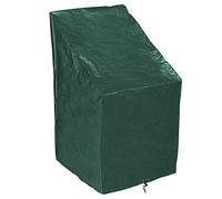 Housse de Protection pour Chaises de Jardin, Étanche, Résistance au Vent, Housse de Fauteuil Jardin Empilables 68x96x110/150cm Verde