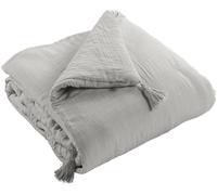 Housse De Rêve Edredón de gasa de algodón liso 150x150 cm