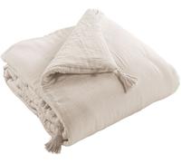 Housse De Rêve Edredón de gasa de algodón liso 150x150 cm