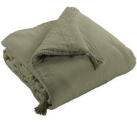 Housse De Rêve Edredón de gasa de algodón liso 150x150 cm