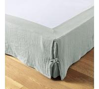 Housse De Rêve Funda de somier de gasa de algodón lisa 180x200 cm