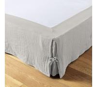 Housse De Rêve Funda de somier de gasa de algodón lisa 180x200 cm