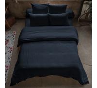 Housse De Rêve Funda nórdica de gasa de algodón lisa 200x200 cm