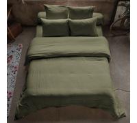 Housse De Rêve Funda nórdica de gasa de algodón lisa 200x200 cm