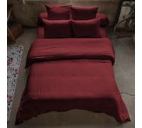 Housse De Rêve Funda nórdica de gasa de algodón lisa 240x260 cm