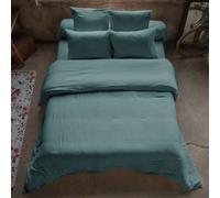 Housse De Rêve Funda nórdica de gasa de algodón lisa 240x260 cm