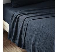 Housse De Rêve Sábana encimera de gasa de algodón lisa 240x300 cm