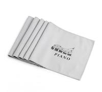 Housse Piano 88 Touches Protection Clavier Extensible Gris Couverture Anti-poussière Universal Tissu Doux Simple Couche Bordure Verrouillée pour Piano Numérique Électrique Entretien Facile Lavable