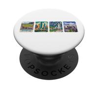 Houston City, Houston Texas Tour Turístico Vacaciones en Houston PopSockets PopGrip Adhesivo