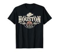 Houston Skyline City Travel Palmeras de Texas Camiseta