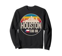 Houston Skyline City Travel Palmeras de Texas Sudadera