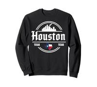 Houston Skyline City Travel Palmeras de Texas Sudadera