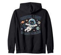 Houston Tengo tantos problemas Funny Cat Astronauta Sudadera con Capucha