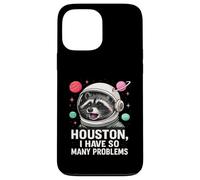 Houston Tengo tantos Problemas Lindo Astronauta Mapache Espacial Carcasa para iPhone 13 Pro MAX