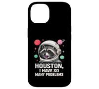 Houston Tengo tantos Problemas Lindo Astronauta Mapache Espacial Carcasa para iPhone 14