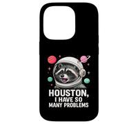 Houston Tengo tantos Problemas Lindo Astronauta Mapache Espacial Carcasa para iPhone 14 Pro