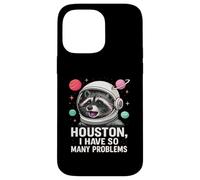 Houston Tengo tantos Problemas Lindo Astronauta Mapache Espacial Carcasa para iPhone 14 Pro MAX