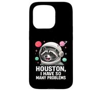 Houston Tengo tantos Problemas Lindo Astronauta Mapache Espacial Carcasa para iPhone 15 Pro