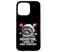 Houston Tengo tantos Problemas Lindo Astronauta Mapache Espacial Carcasa para iPhone 15 Pro MAX