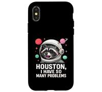 Houston Tengo tantos Problemas Lindo Astronauta Mapache Espacial Carcasa para iPhone X/XS