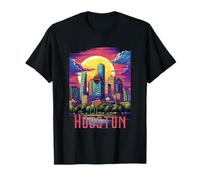 Houston Texas City Downtown Horizonte Texas HOU Camiseta