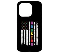 Houston Texas LGBTQ Gay Pride Flag Rainbow Carcasa para iPhone 15 Pro