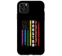 Houston Texas Us American Flag Rainbow Gay LGBT Pride Month Carcasa para iPhone 11 Pro MAX