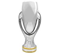 Housunzi Réplica del Trofeo de la Supercopa de Europa, Trofeos del Campeonato de Fútbol, Copas de Resina Regalos para Aficionados Recuerdos Oficina Hogar Club Adornos de Exhibición,16cm