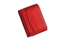 Houtangduty Mini Wallet for Women,2025 Houtndguter New Leather RFID Wallet, Blocking Card Holder Organizr (Red)