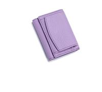 Houtangduty Mini Wallet for Women,2025 Houtndguter New Leather RFID Wallet, Blocking Card Holder Organizr (Purple)