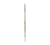 houxin Jolly - Pinceles de cerdas nº 6, Caja de cartón de 12 Unidades, Ideal para Acuarelas, Ceras, Efectos de Acuarela, Larga duración, imitación de Madera, para Escuela, Clases de Arte, Pintura
