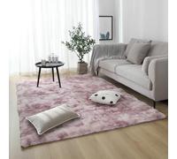 HOUXINZ Imitación Mullida Alfombras 140 x 280 cm Peludas y Grandes Piel de Cordero Oveja Diseño Moderno for Living Room Niña Juvenil Adulto, Rosa Púrpura