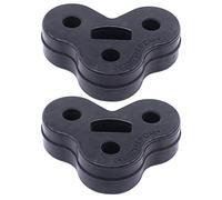 HouYeen Silenciador de escape de goma para montaje en aislador para XF XJL XJ C2C32948 negro paquete de 2