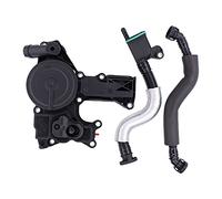 HouYeen Tapa de ventilación del cárter PCV separador de aceite 2 mangueras de ventilación para A4 A5 A6 A3 Quattro Q5 TT CC 1.8TFSI 2.0TFSI 06H103495