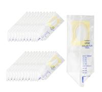 HOVCEH 24 Piezas Bolsa de Urinario Pediátrica, 100ml Desechable Bolsas de Recolección de Orina Pediátrica con Superficie Adhesiva, Colector de Orina para Pediátrica para Viajes y Excursiones
