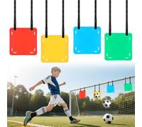 HOVCEH 4 Piezas Objetivos de Portería de Fútbol, Objetivos de Entrenamiento de Fútbol con Correas Ajustables, Accesorios de Fútbolpara Entrenamiento de Porterías, Ideales para Lacrosse, Béisbol